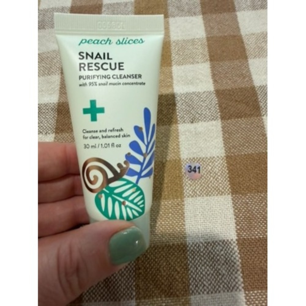 Peach Slices Snail Rescue Purifying Cleanser 95% Snail Mucin 30ml